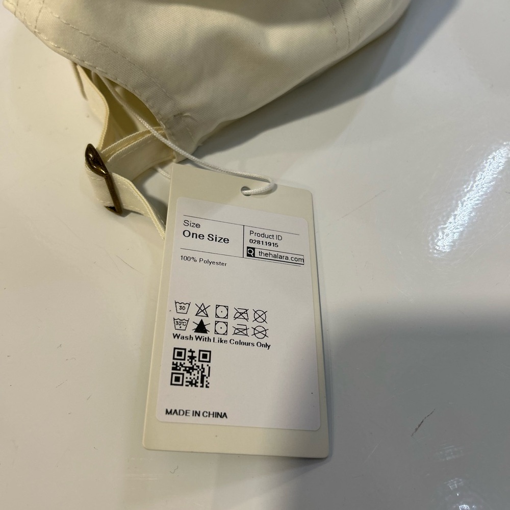 HALARA Cream Adjustable Cap NWT - image 4